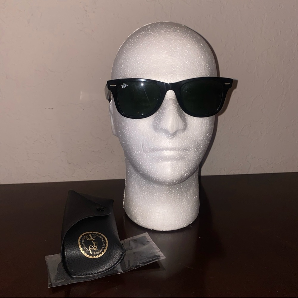 Vintage Ray Ban Rayban Wayfarer 2140 901 5023  italy 150 3N VG Condition Case #1